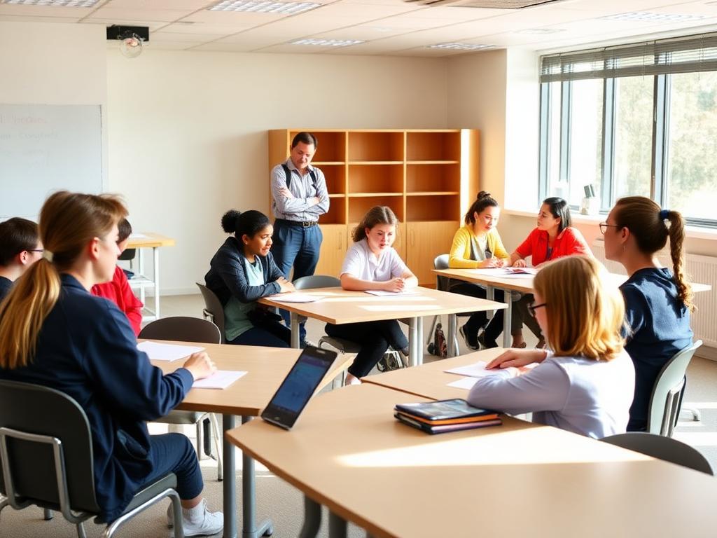 A Pathway 1 traditional classroom in session